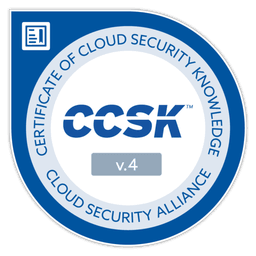 Certificate of Cloud Security Knowledge (CCSKv4) certification badge - Cloud Security Alliance managed IT certification for Perth IT services